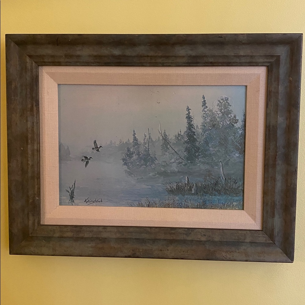 Printed Panting „ Misty Dawn“ Canadian Ontario Artist James Keirstead - Picture 1 of 11